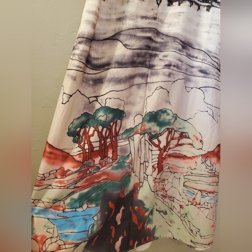 Artistic Urban Printed Multicolor Dress - Picture 7 of 10